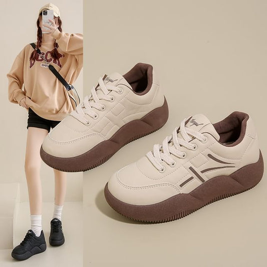 Panel Sneakers Platform