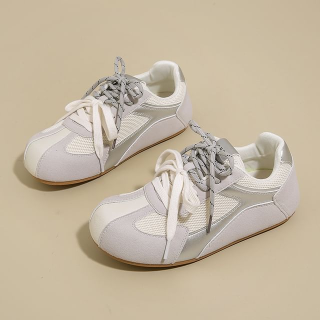 Panel Platform Mesh Sneakers