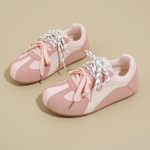Panel Platform Mesh Sneakers