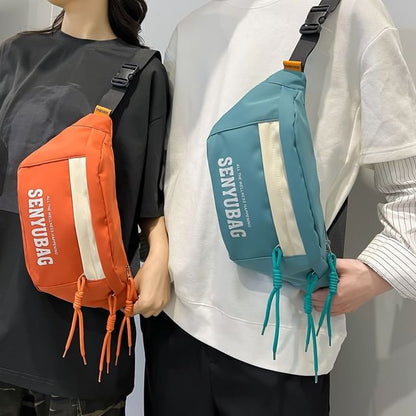 Nylon Belt Bag Print Lettering