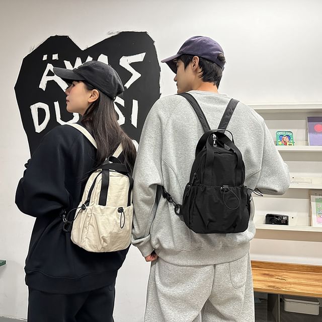 Plain Sling Drawstring Bag Nylon