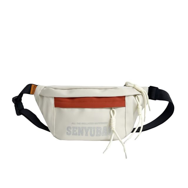 Nylon Belt Bag Print Lettering