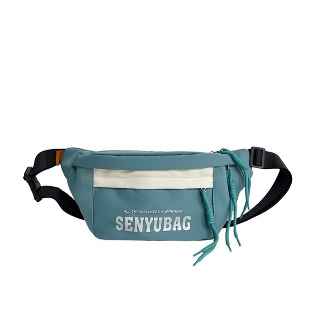 Nylon Belt Bag Print Lettering