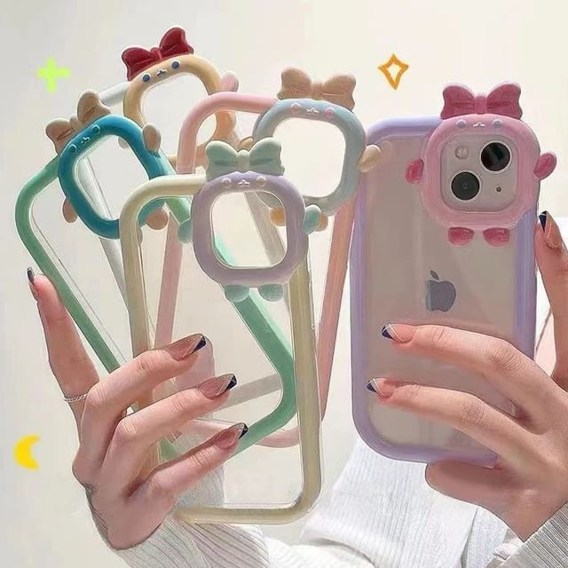Case Phone Monster Bow