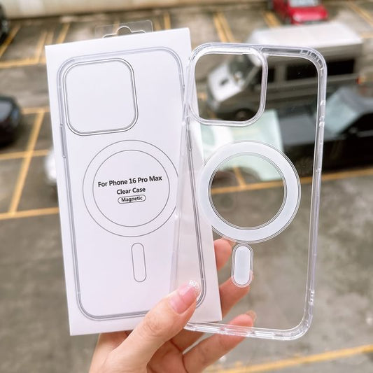 Magnetic Transparent Case Phone MagSafe) with (Compatible