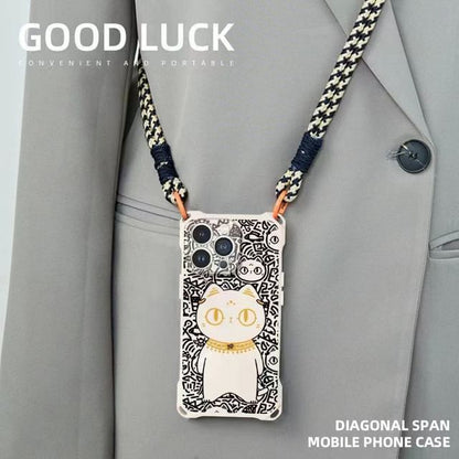 Set Phone Case / Strap Lanyard Cat