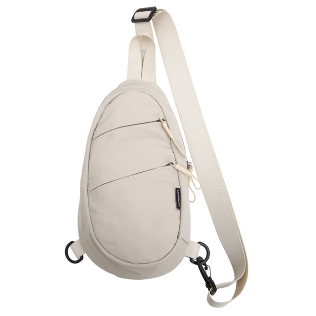 Plain Zip Sling Bag