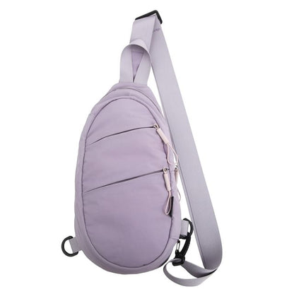 Plain Zip Sling Bag