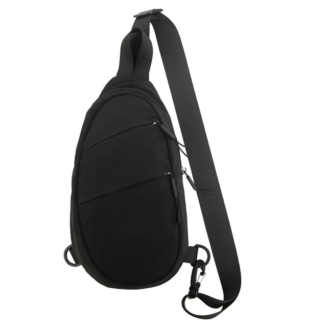 Plain Zip Sling Bag