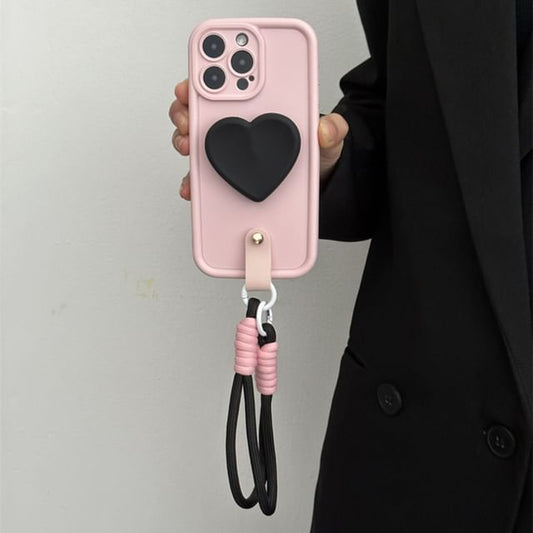 Strap Case Phone with Heart