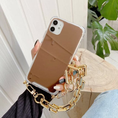 Mirrored Case Strap Phone Chain with