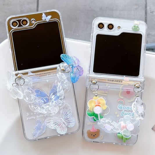 Strap / Phone Set Butterfly Floral Case