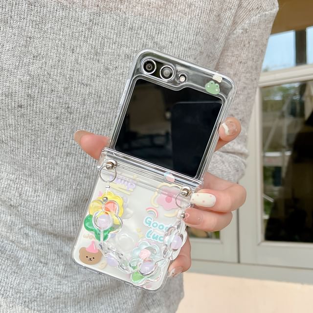 Strap / Phone Set Butterfly Floral Case
