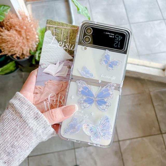 Strap / Phone Set Butterfly Floral Case