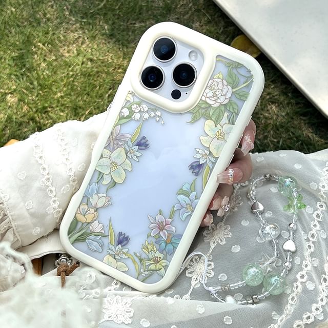 Transparent Phone Case Floral