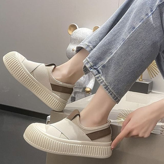 Sample Platform Mesh Slip-On Sneakers