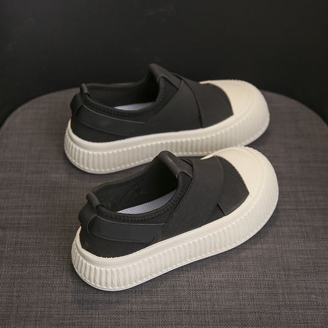 Sample Platform Mesh Slip-On Sneakers