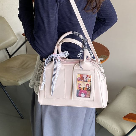 Sample Faux Leather Crossbody Bag