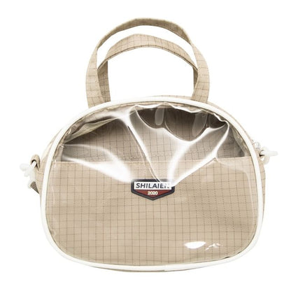 SampleLettering Plaid Crossbody Bag