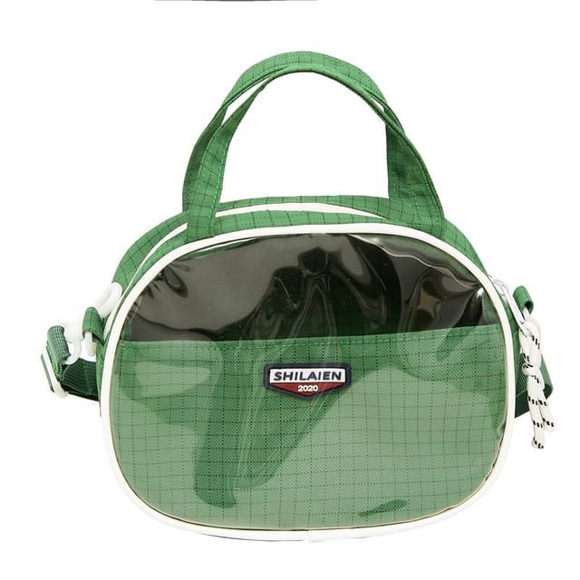 SampleLettering Plaid Crossbody Bag