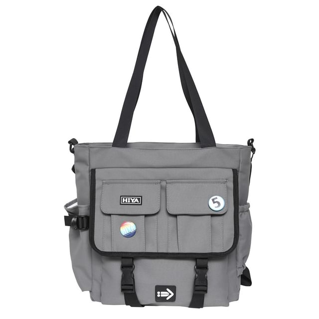 Sample Set: Applique Multi-Pocket Tote Bag + Badge