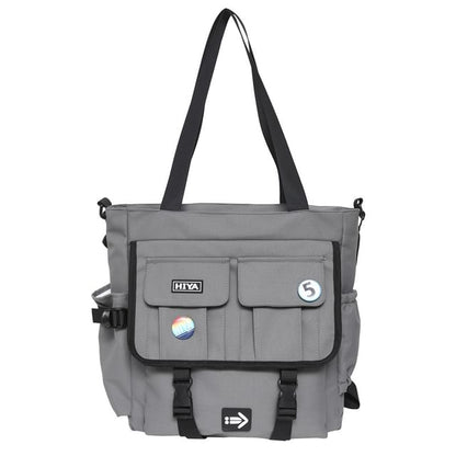 Sample Set: Applique Multi-Pocket Tote Bag + Badge