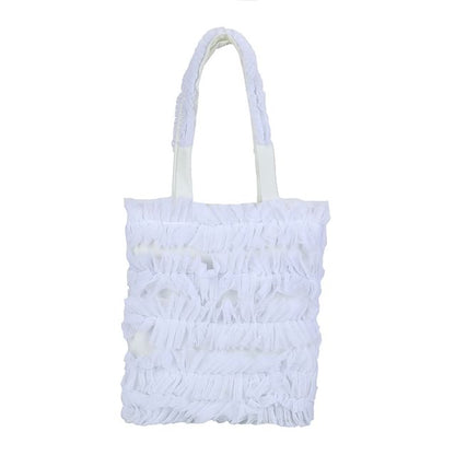 Sample Plain Ruffle Shopper Bag