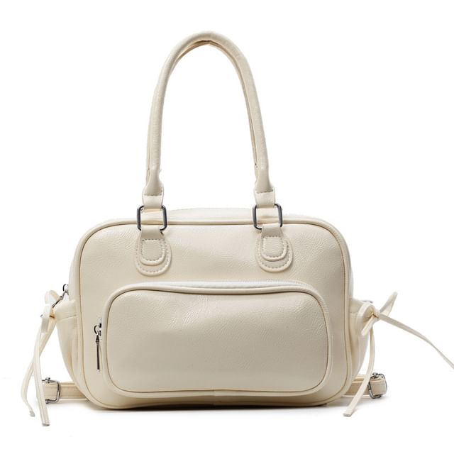 Sample Multi-Way Faux Leather Multi-Pocket Backpack
