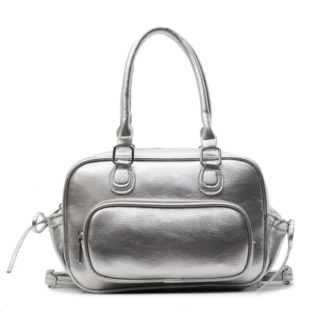Sample Multi-Way Faux Leather Multi-Pocket Backpack