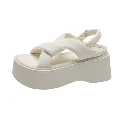 Slingback Sandals Platform Plain