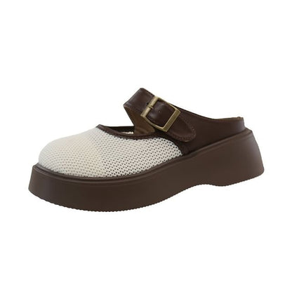 Platform Jane Mesh Mary Mules