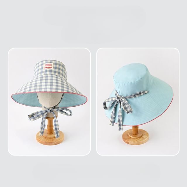 Plaid Applique Boonie Hat
