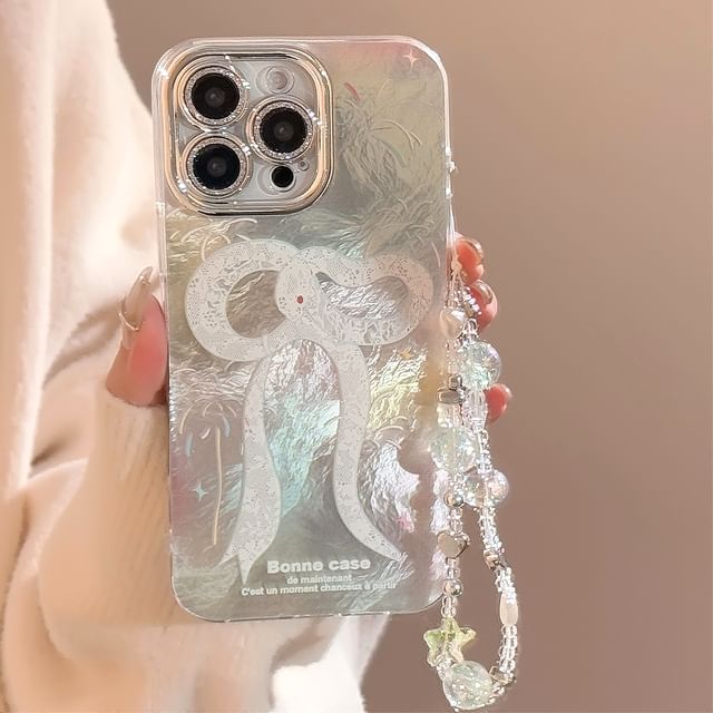Phone Set Print Case / Bead Snake Strap