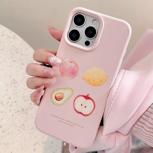 Fruit Phone Bead Case Strap Set Print /