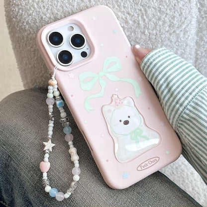 Strap Print Case / Bead Phone Set Dog