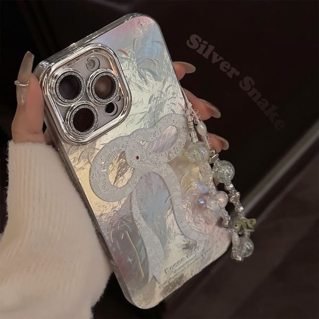 Phone Set Print Case / Bead Snake Strap