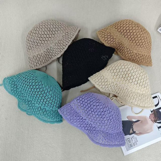 Plain Knit Cloche Hat