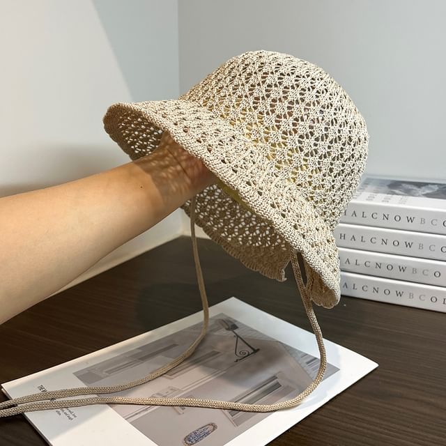 Plain Knit Sun Hat