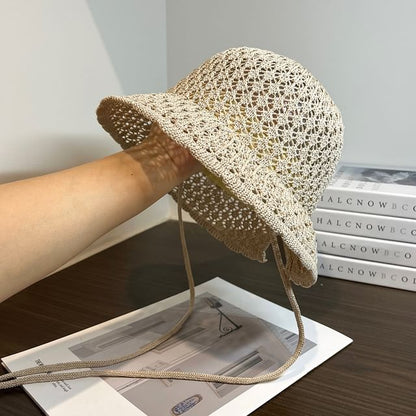 Plain Knit Sun Hat