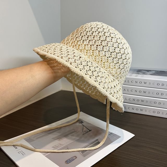 Plain Knit Sun Hat