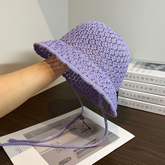 Plain Knit Sun Hat