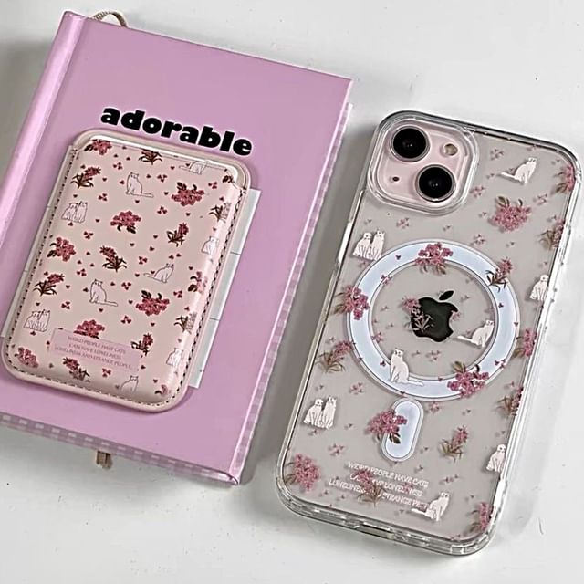 Butterfly Magnetic (Compatible with MagSafe) Phone Case / Card Holder / Set