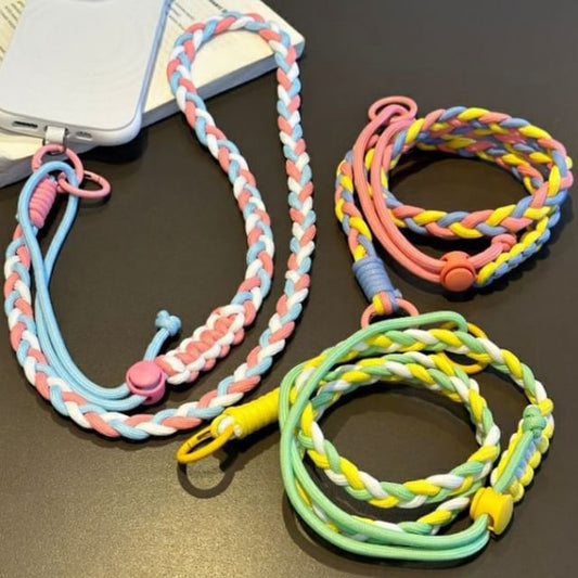 Strap Braided Phone with Lanyard Pad