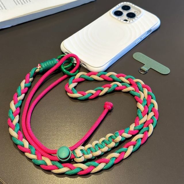 Strap Braided Phone with Lanyard Pad