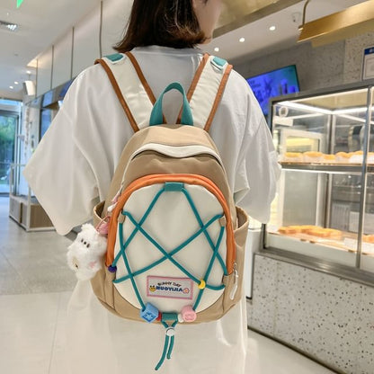 Block Canvas Color Backpack