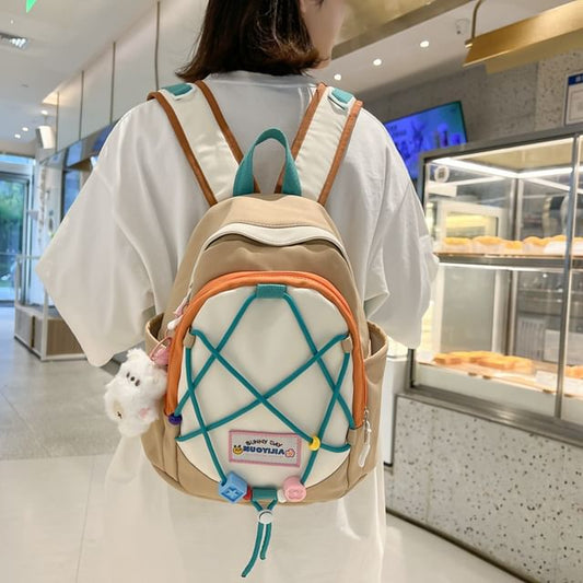 Block Canvas Color Backpack