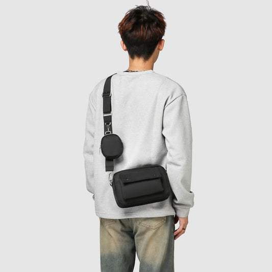 Zip Bag Plain Crossbody