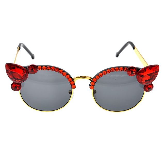 Floral Sunglasses Rhinestone