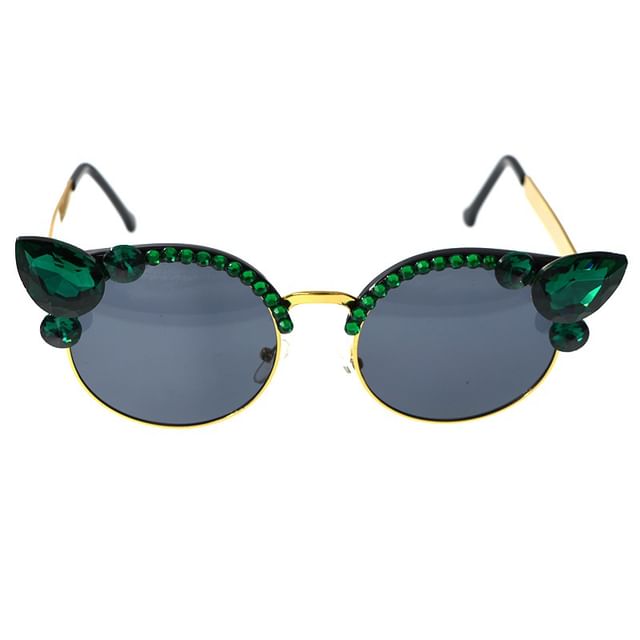 Floral Sunglasses Rhinestone