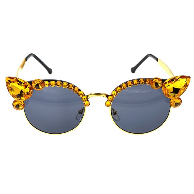 Floral Sunglasses Rhinestone